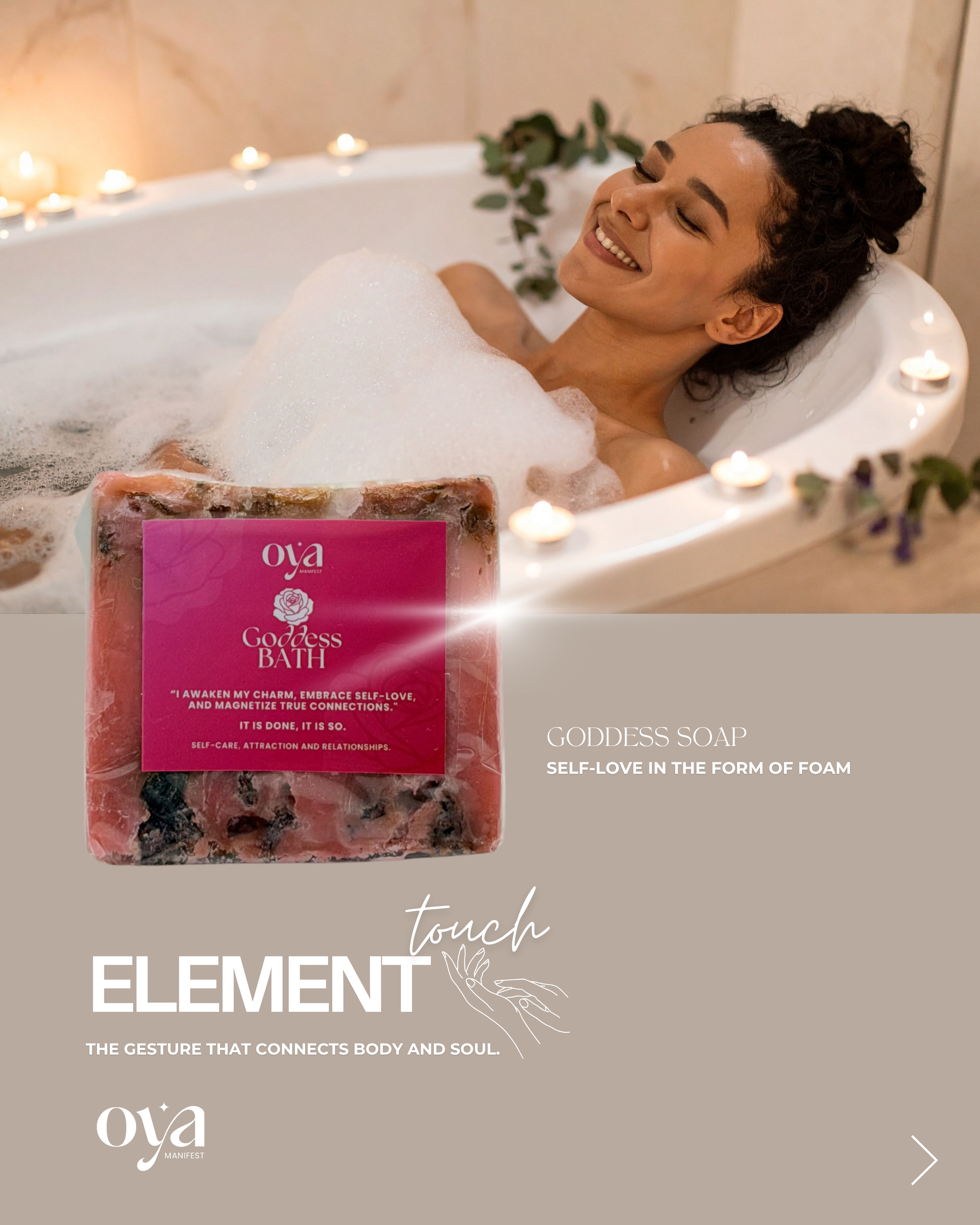 Goddess Soap – Self-Love Ritual Bar (Oya Manifest)