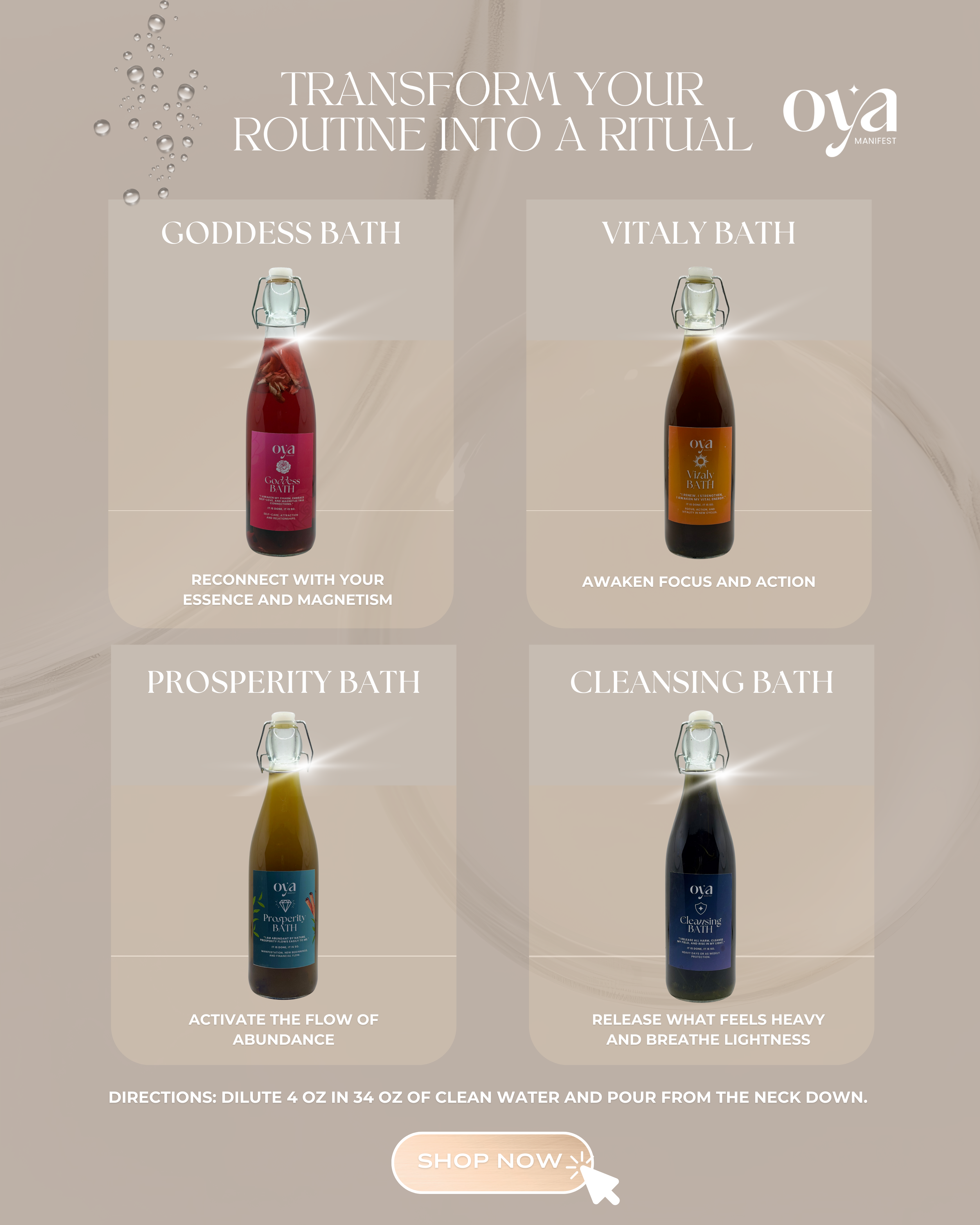 Goddess Bath – Self-Love Ritual Blend (Oya Manifest)