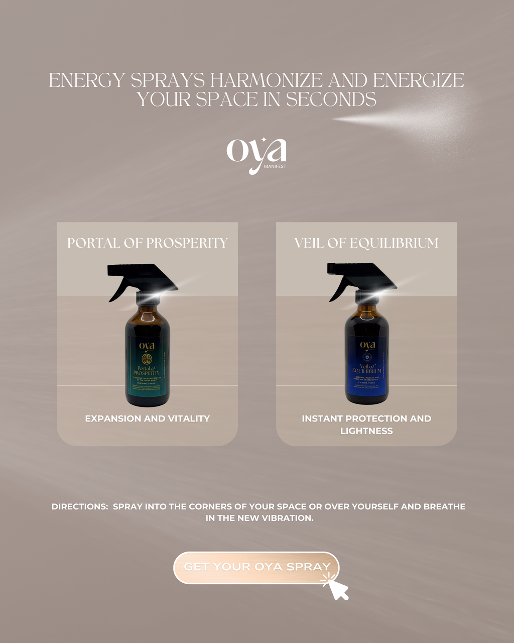 Veil of Equilibrium Spray – Harmonizing Aromatic Mist (Oya Manifest)