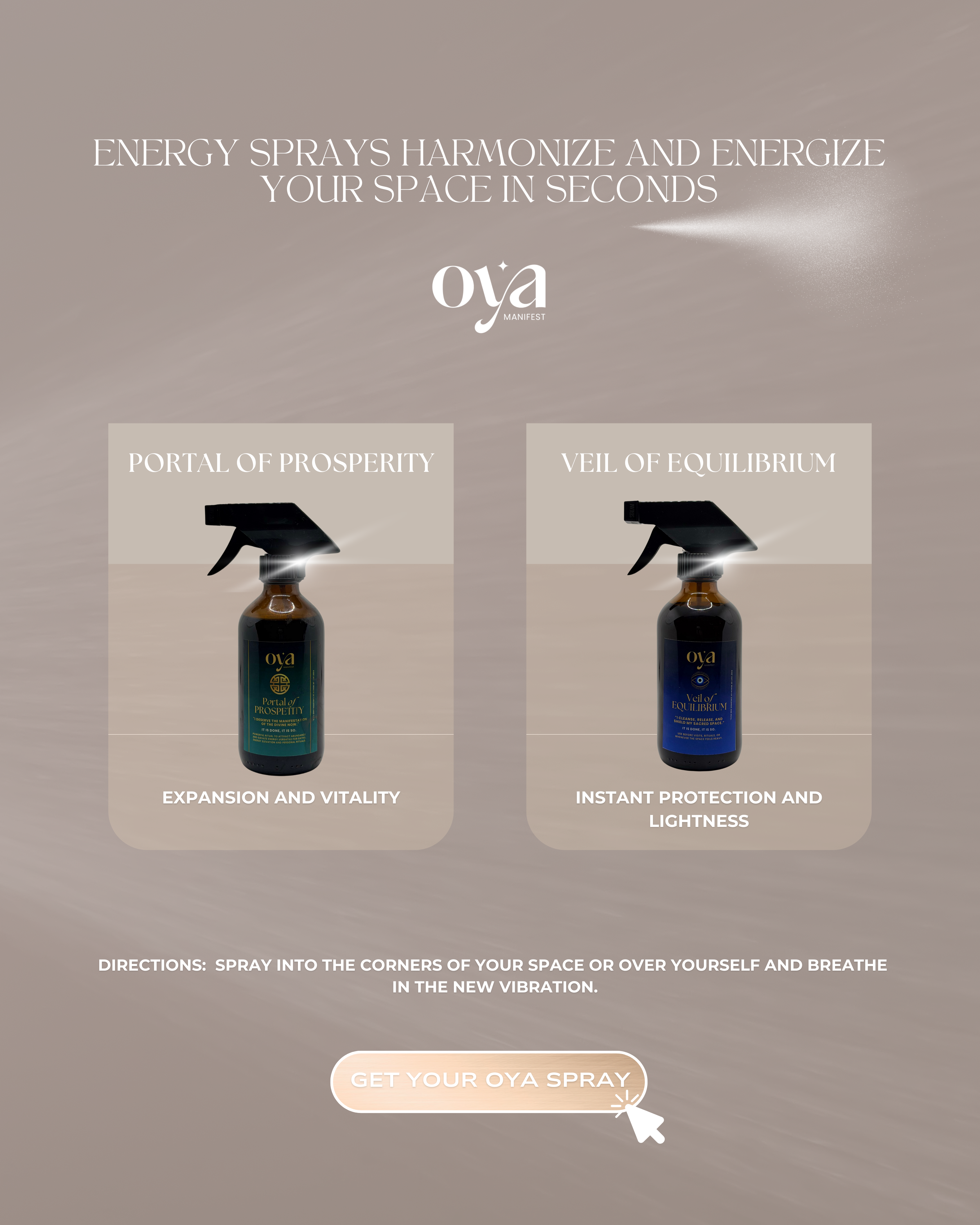 Portal of Prosperity Spray – Uplifting Aromatic Mist (Oya Manifest)