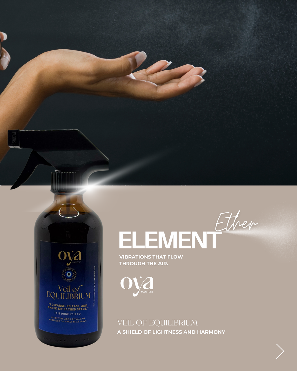 Veil of Equilibrium Spray – Harmonizing Aromatic Mist (Oya Manifest)