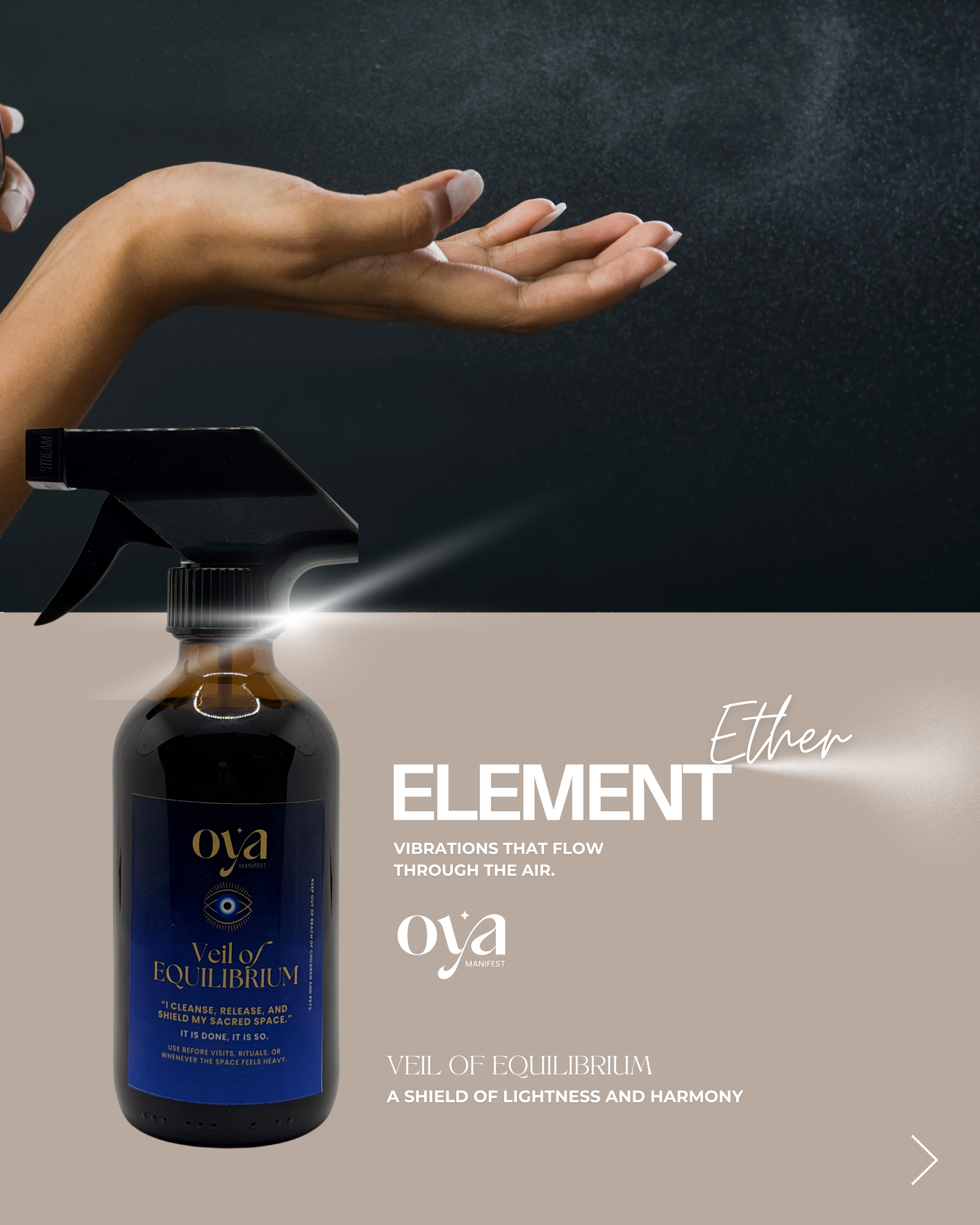 Veil of Equilibrium Spray – Harmonizing Aromatic Mist (Oya Manifest)